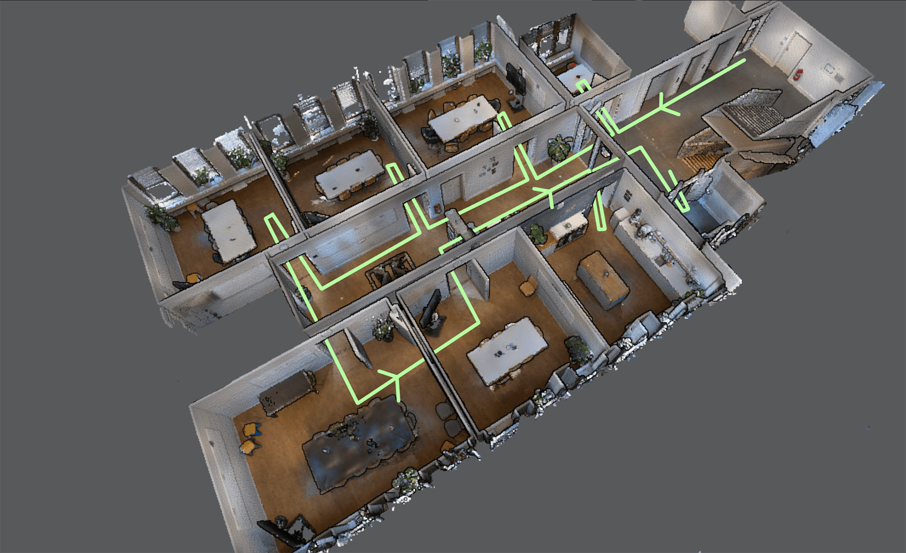 Route for Scanning with a SLAM scanner - Surveyors - Point Clouds