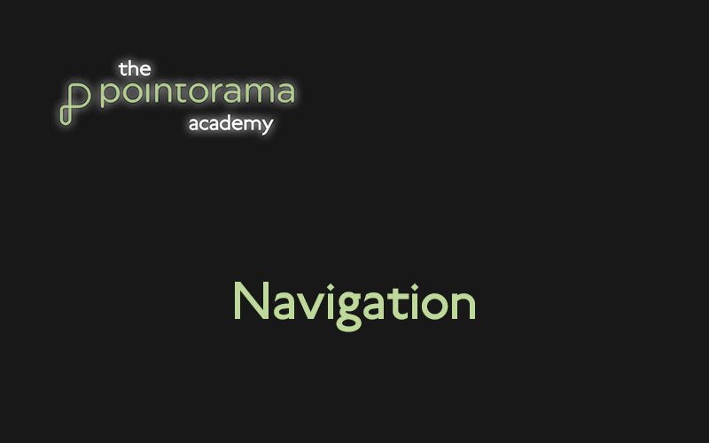 Tutorial - Pointorama - Getting Started - Navigation in Pointorama