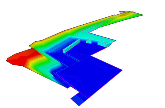 DTM Design - Digital terrain model in 3D view - Pythagoras Software